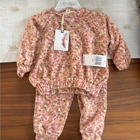 Jessica Simpson Other - Jessica Simpson Baby Floral Top in Pink and Brown